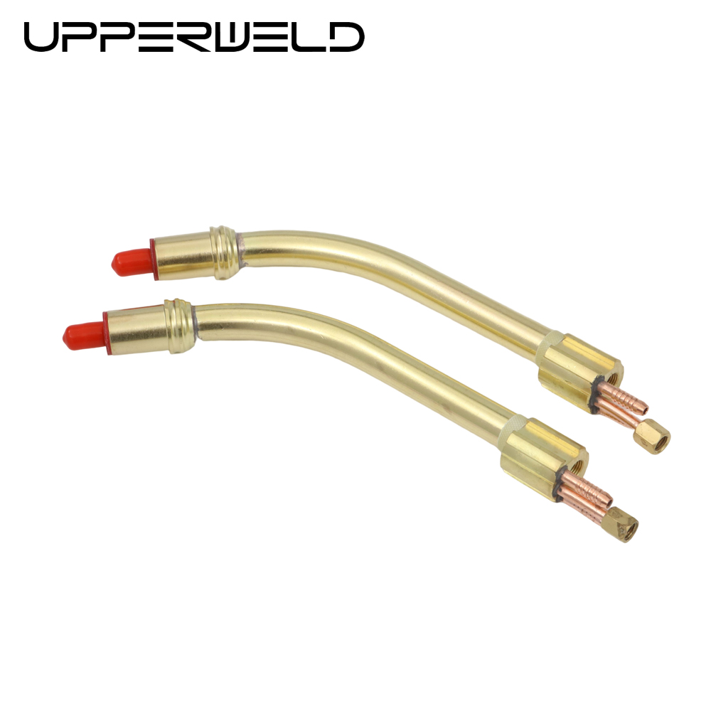501D Swan Neck Water Air Cooled Gas Mig Torch For Welding With Golden Color
