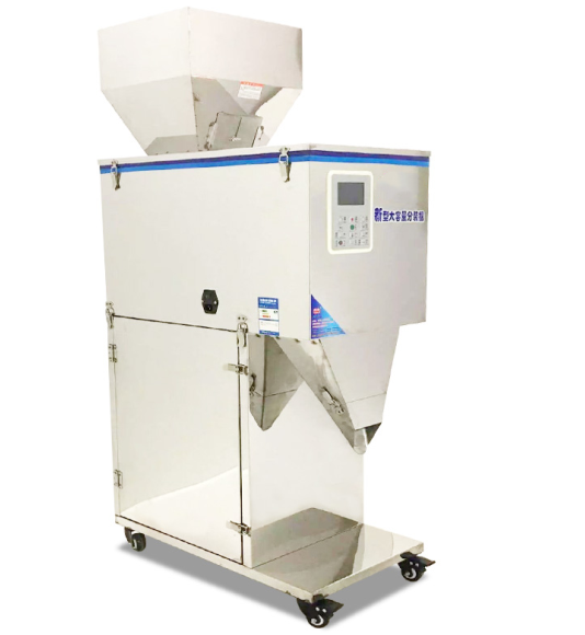 Coffee Bean Granule Tea Weighing Machine , Vibration Automatic Powder Filling Machine