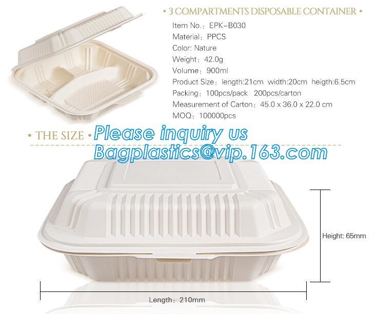 Meal Prep Containers Free Sample Bento Lunch Box Biodegradable Food Container Plastic Wheat Straw Lunch Box bagplastics