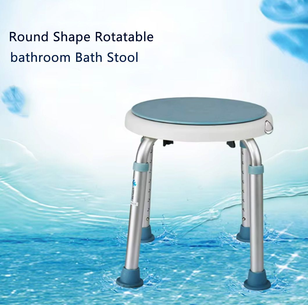 Health Care Products Home Swivel Bath Stool Aluminum No Back Bath Shower Chair