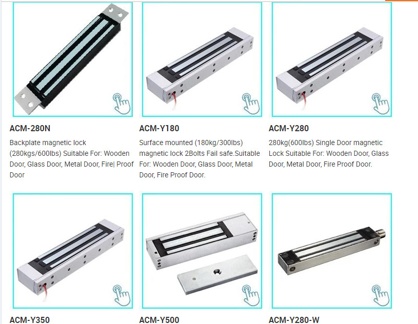 Magnetic Induction 60KG DC 12V Frameless Glass Door Locks