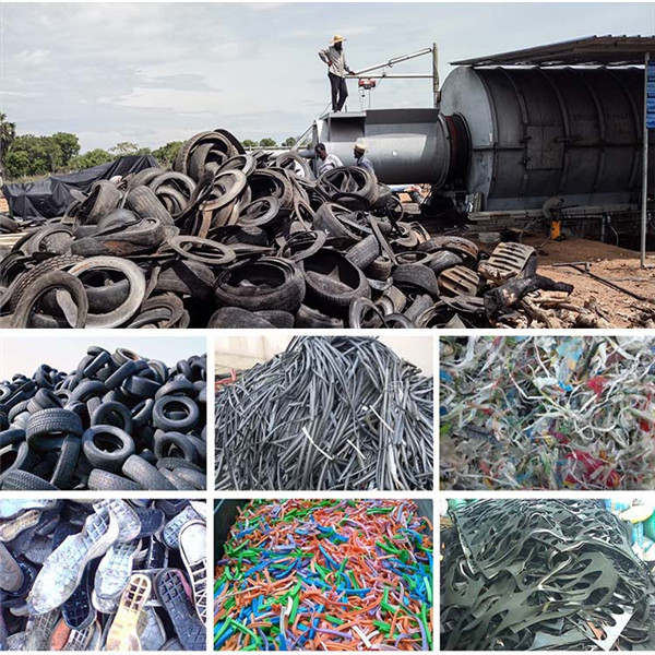 10 Ton Semi-automatic Feeding Waste Plastic Scrap Tire To Diesel Fuel Oil Pyrolysis Machine Price
