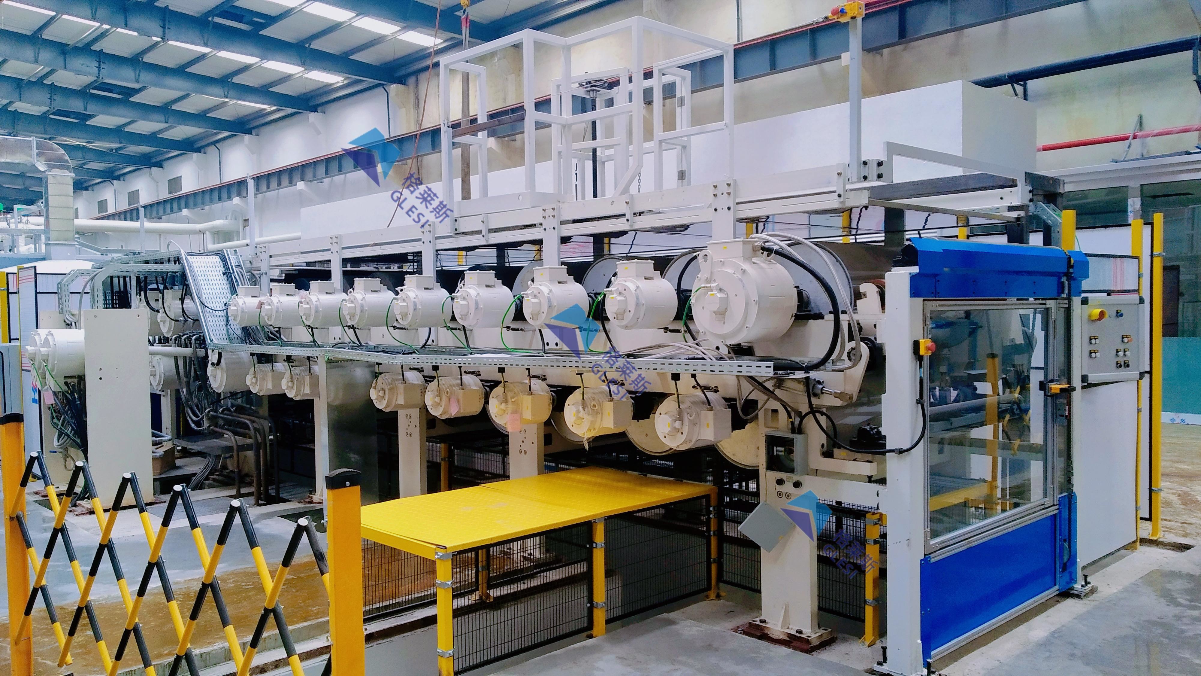 High Performance Automated Assembly Line For BOPP Film Production 8700mm Width 450m/min Speed 33000T/Y Output Production