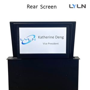 Motorized Retractable Monitor With 10.1 Inch Digital Nameplate for Displaying