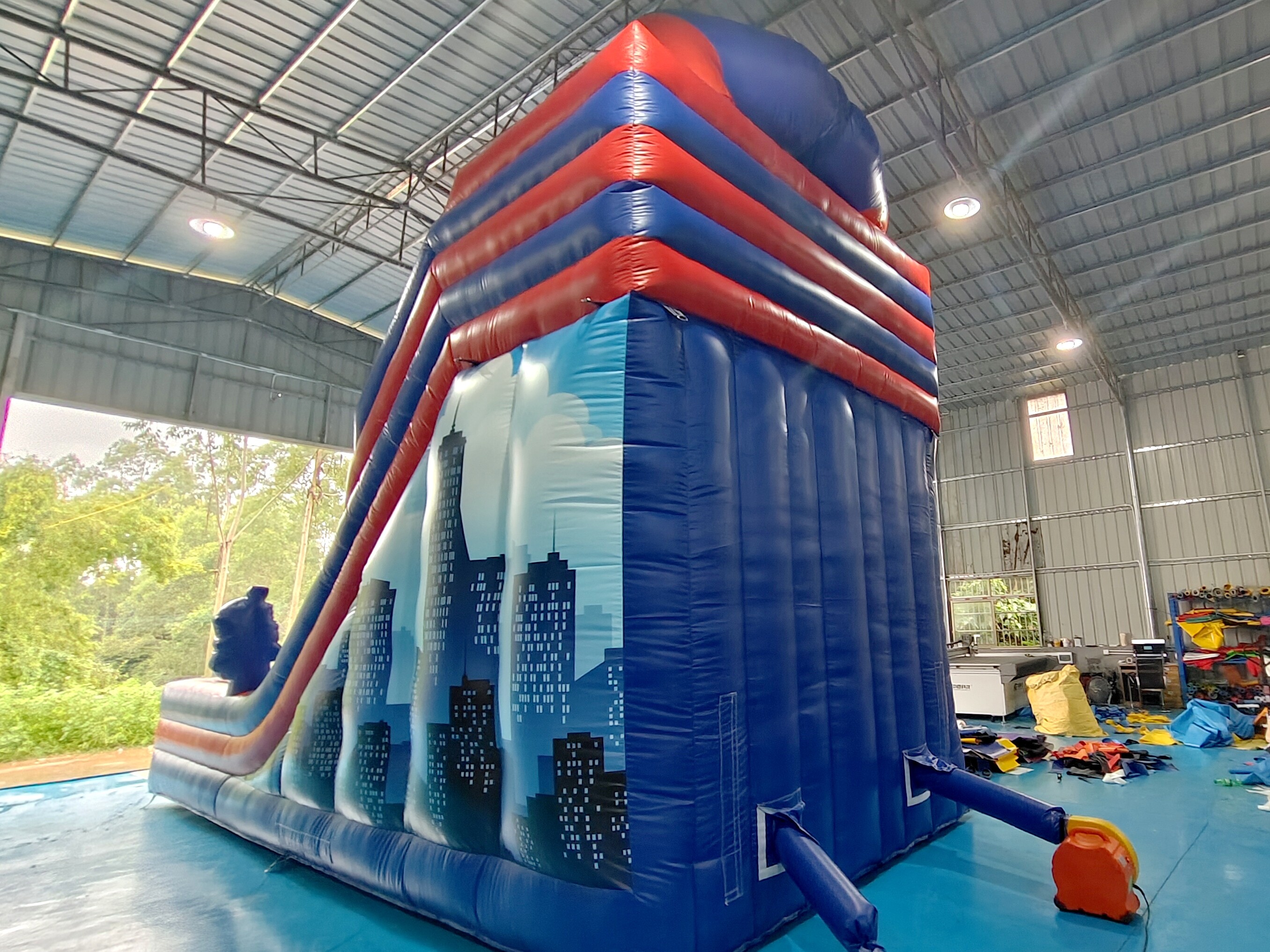 Manufacturer Inflatable Dry Slide Spiderman Inflatable Double Slides Castle
