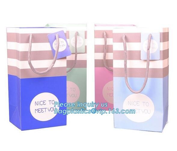 Luxury Paper Gift Carrier Shopping Bag Party Bag with Handles,printed paper carrier bag for apparel shopping bag, bageas