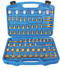134A environmental protection Paper carton Gauge set with straight quick connector 2196 pipe pressure 600PSI-3000PSI
