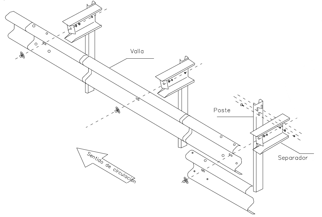 Customized Corrugated Steel Beam Guardrail Fence U Block Spacer