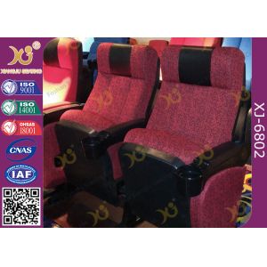 ISO Certification Padding Armrest Folding Theater Seats With Flame Retardant