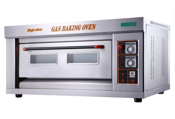Gas Industrial Bakery Deck Oven 1 Deck 2 Tray 20 °C-400 °C For Baking