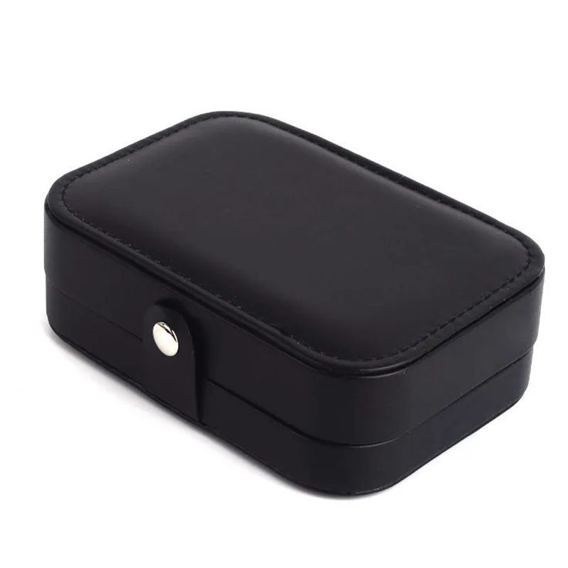 China Manufacturer Wholesale Custom Logo Luxury Jewelry Packaging Box Made of PU Leather with Flocking Storage Case Gift Box