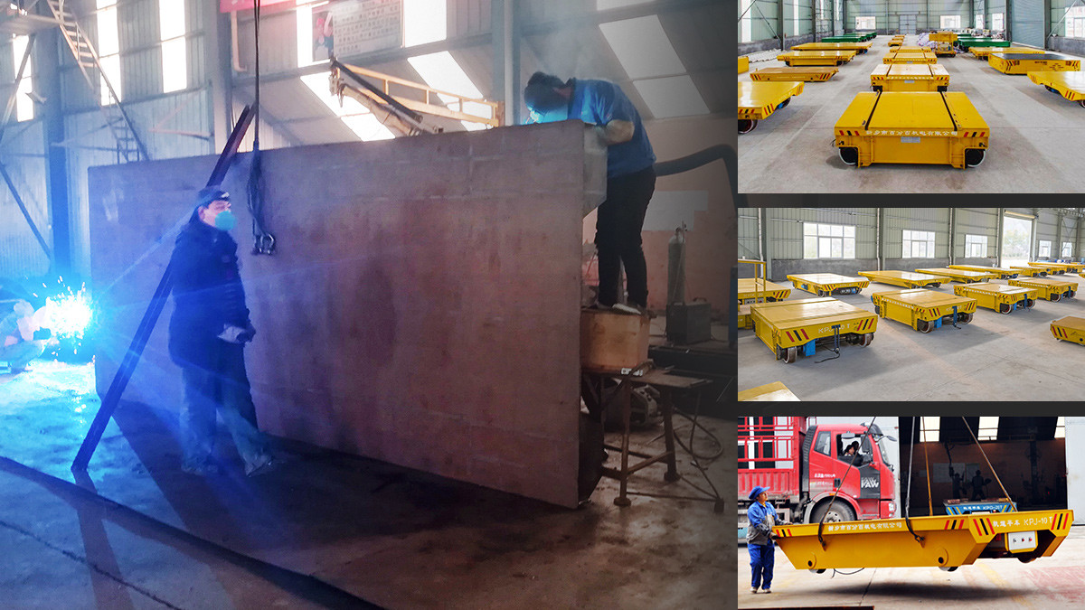 Customized Industrial Large Electric Power Motorized Transport Carts, Material Transfer Cart