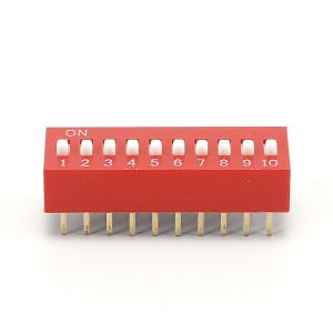 5 Position 10 Pin 2.54mm Slide Dip Switch ROHS Material