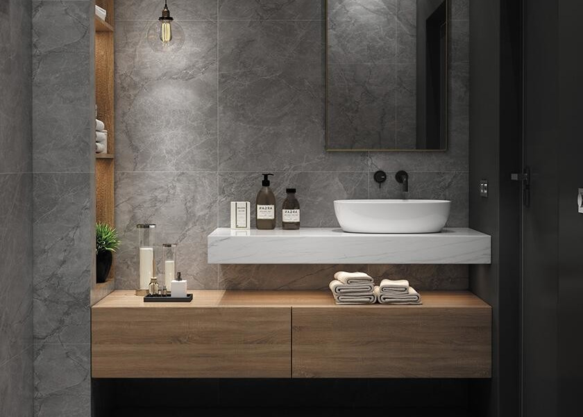 28in 600mm Contemporary 30 Inch Bathroom Vanities Wall Mounted Lacquer Surface