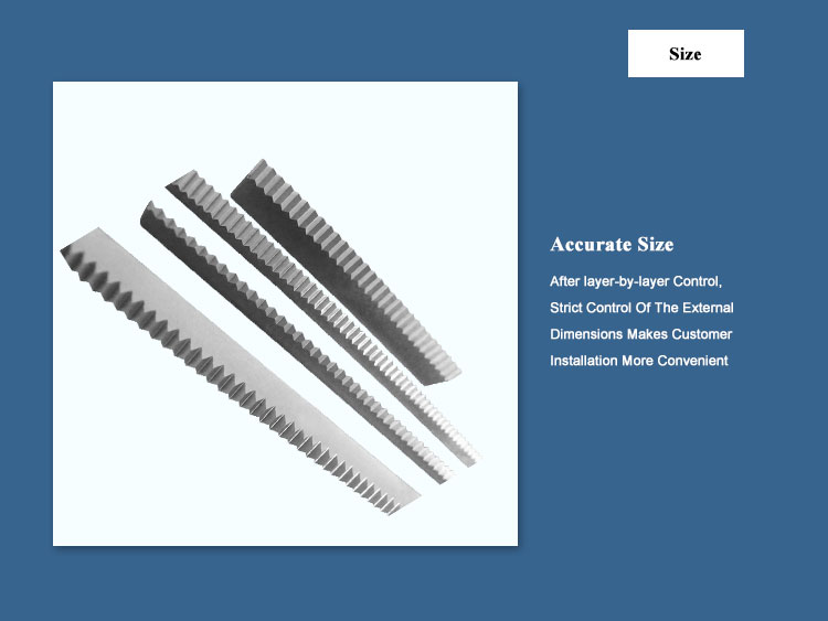 Zig Zag Cutting Blade Bags Food Cutting Blade Fabric Cut off Blade