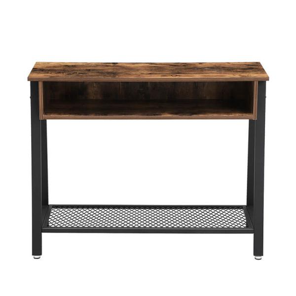 Entryway Console Table with Industrial Style, Rustic Sofa Table Furniture,