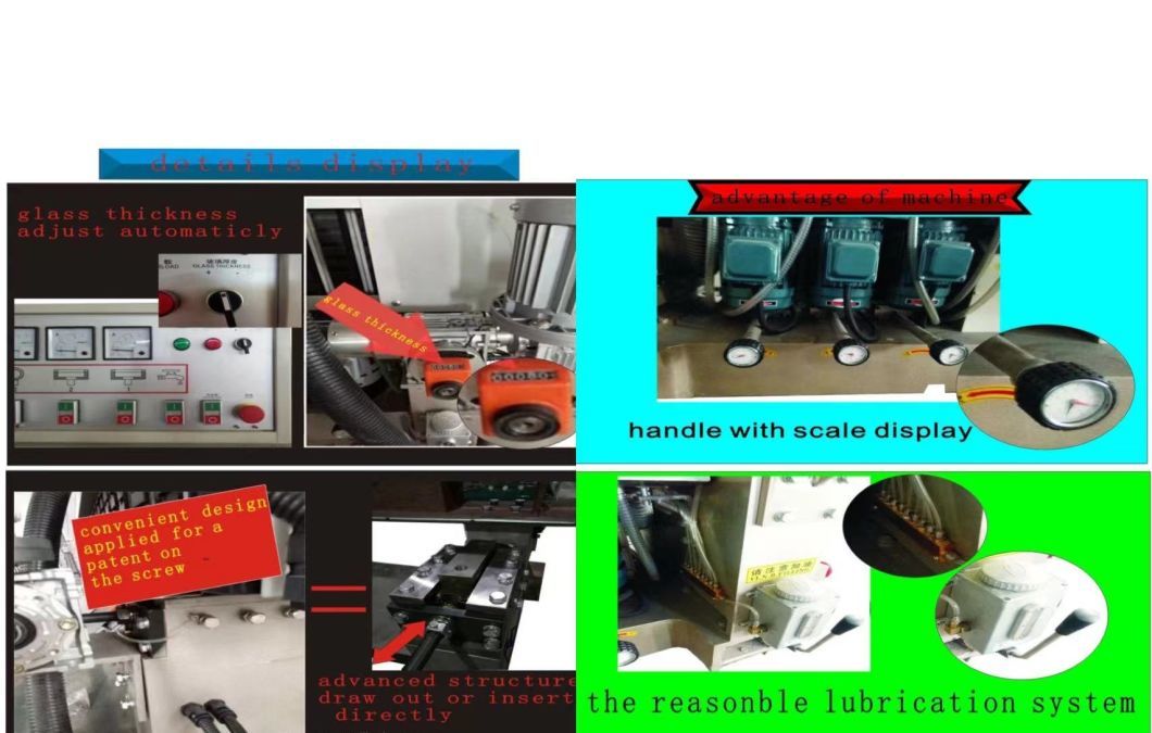 0-45 Degree Glass Straight Line Multi Edging Machine 11 Motors Glass Polishing Machine
