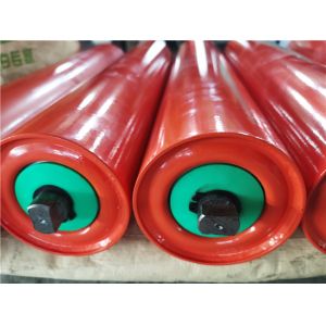 China Power Station Q235 Belt Conveyor Rollers , Carrying Idler Roller on sale