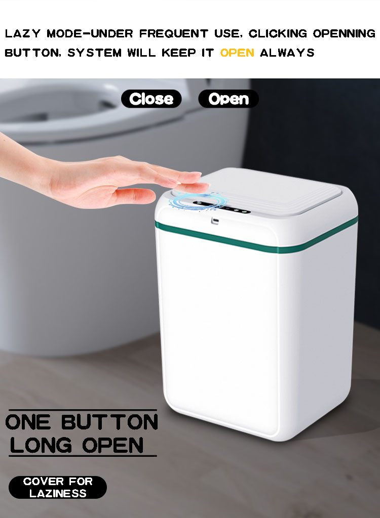 0.3S Quick Reaction Intelligent Garbage Bin Trash Can Energy Saving 10L