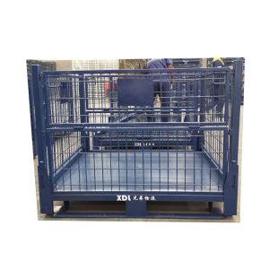 Foldable Stillage Pallet Cage Depth 800mm With Padlock Locking System
