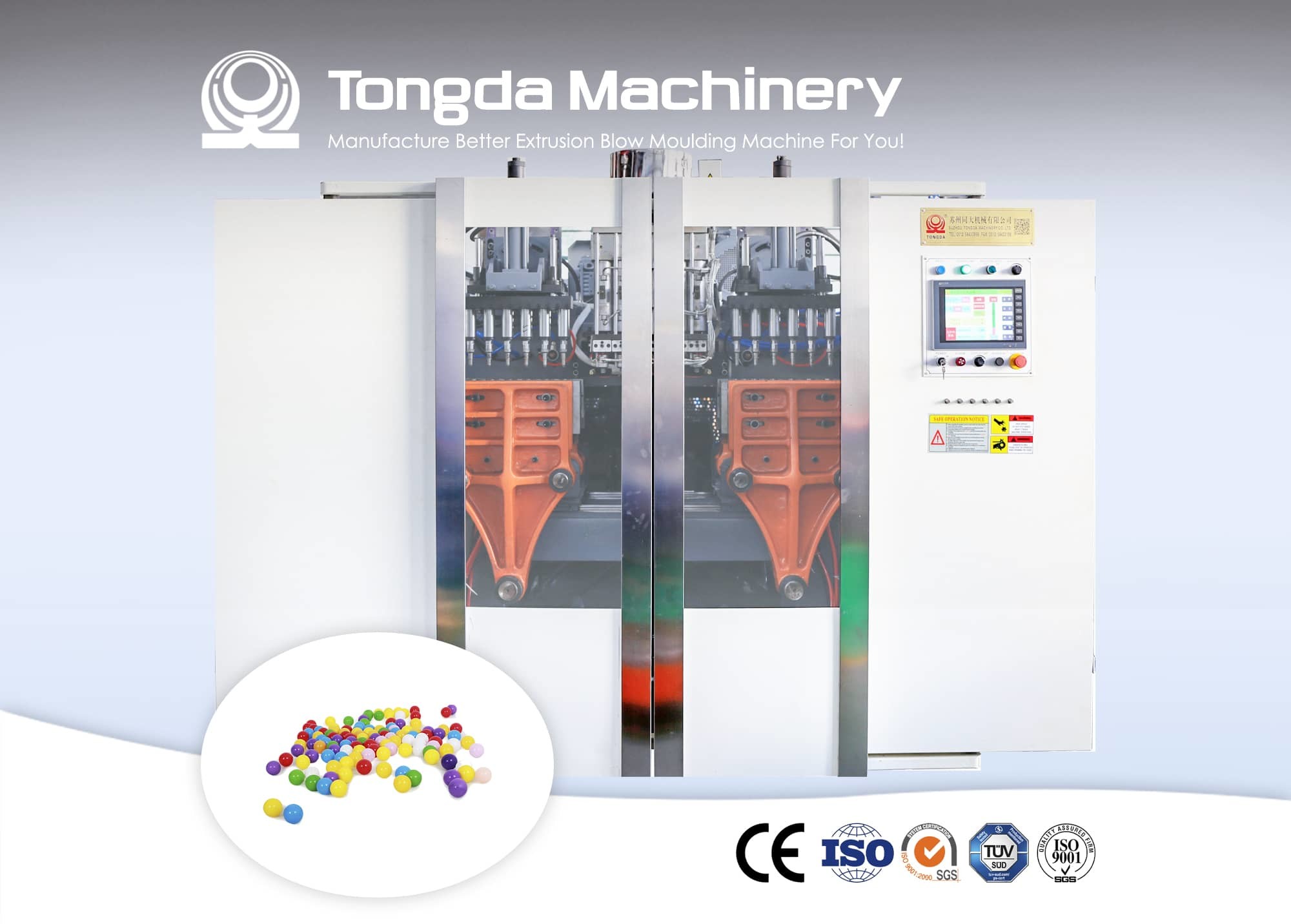Plastic Canister PE Blow Molding Machine Double Station Making Machine Customized