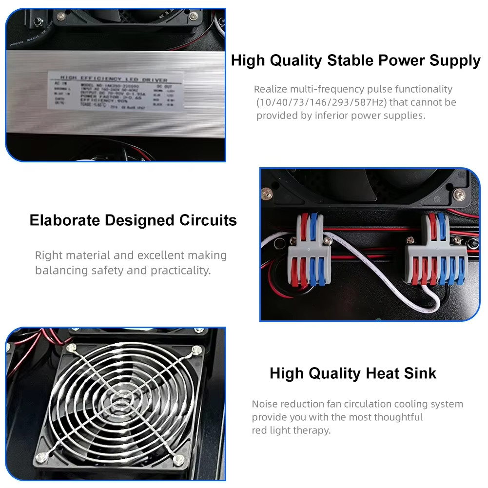 480nm 630nm 660nm 810nm 830nm 850nm 940nm Red Light Therapy Panels