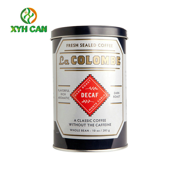 Coffee Tin Can Promotion Round Tall Metal Containers Packaging For Milk Powder