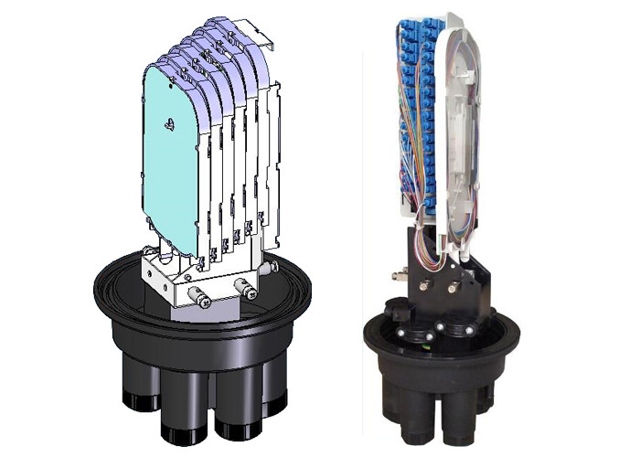 Black MPP Material 1*16 Splitting Fiber Optic Closure