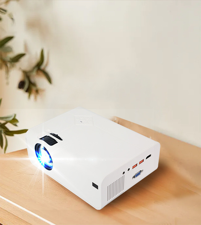 200 Ansi Lumens Small LCD Projector 3.5mm Earphone 1920*1080P