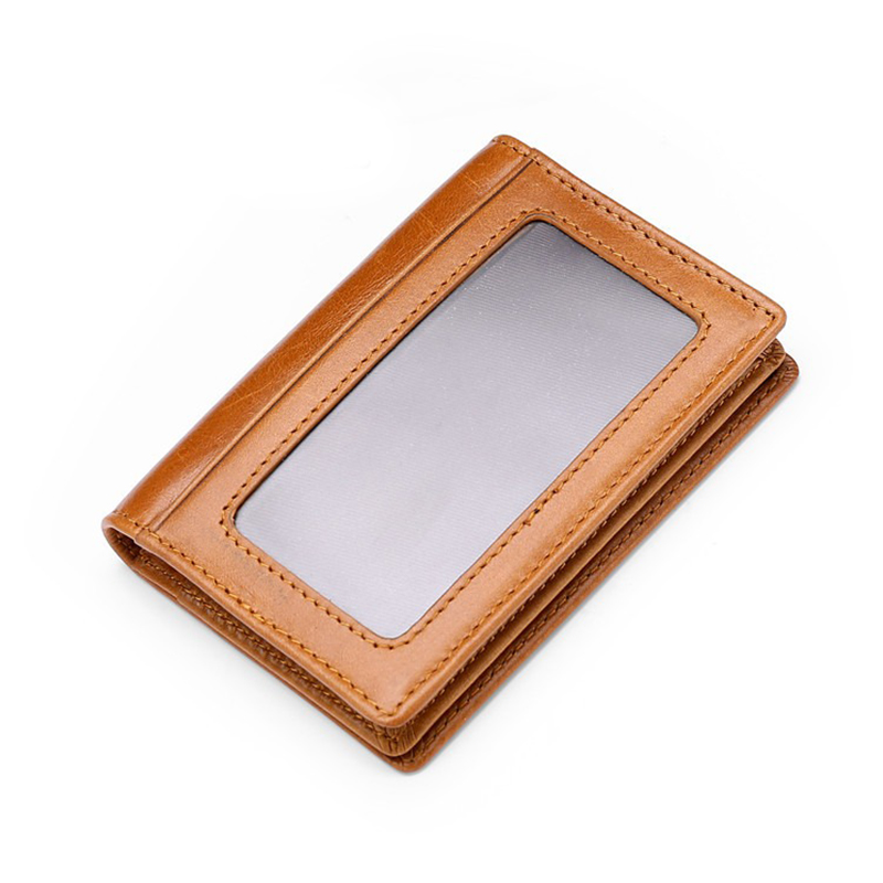 Custom England Style RFID ID Credit Business Cardholder Leather Credit Card Holder Wallet