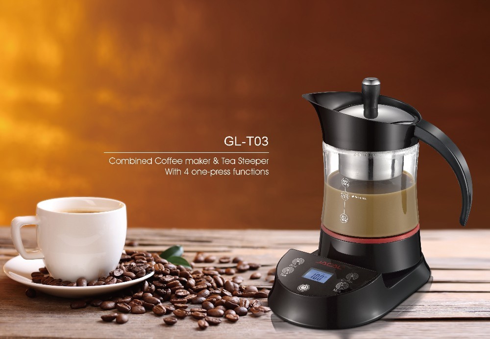 Glass Boiler Electric Kettle Milk / Tea / Coffee Maker Restaurant Supply Equipment