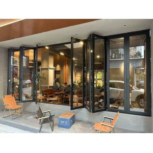 Weather-Resistant Multi-Panel Folding Window Providing Reliable Shelter from