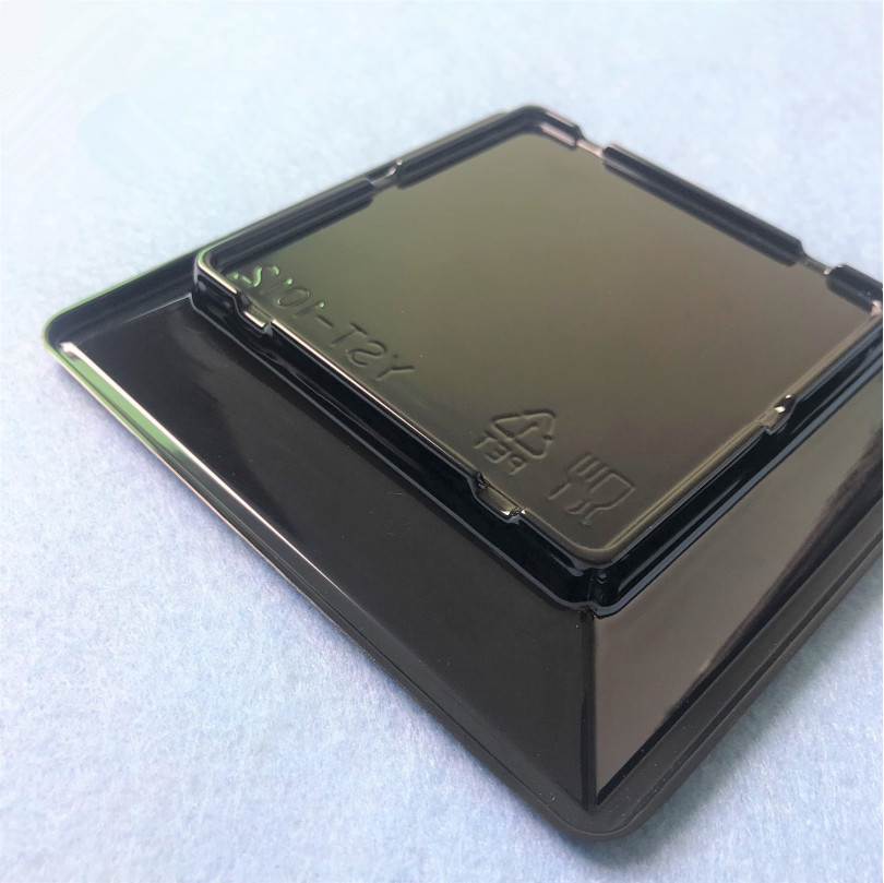 Stackable Disposable Square PS Plastic Sandwich Platters