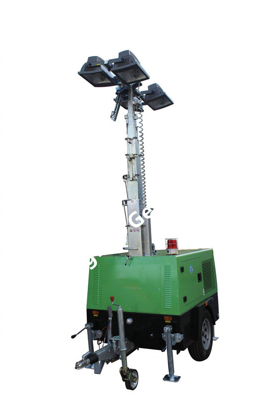 Mobile Generator 2x1000w Led Balloon Light Tower With Diesel Generator