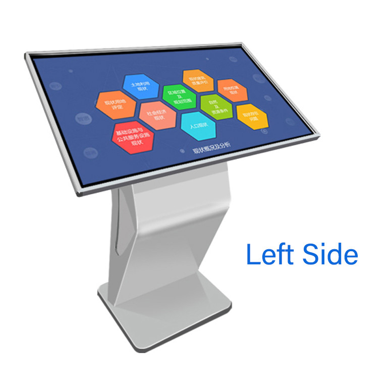 Floor Stand Indoor Advertising 500cd/m2 Touch Screen Information LCD Digital Signage Kiosk