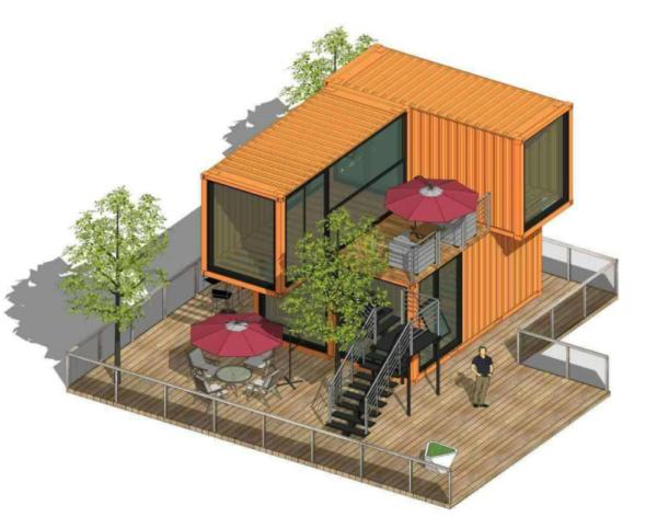 Zontop luxury Chinese Prefabricated House Shipping Container Home 40 Feet