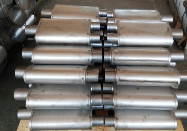 Stainless Steel 409 Center Universal Exhaust Muffler Races 12 Inlet / Outlet 2.5