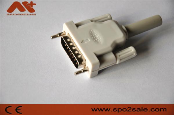 EKG connector compatible Bionet/Edan/Schiller 15pin 10-lead EKG cable with Grey