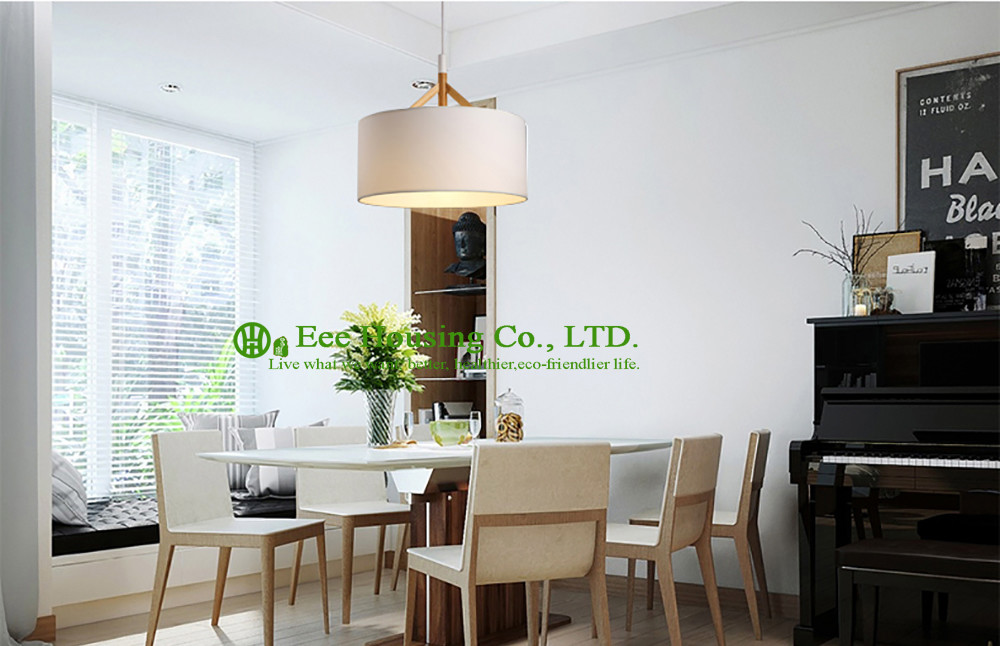 North Europe Style Lamp Fabric Wood Lamp Pendant Light