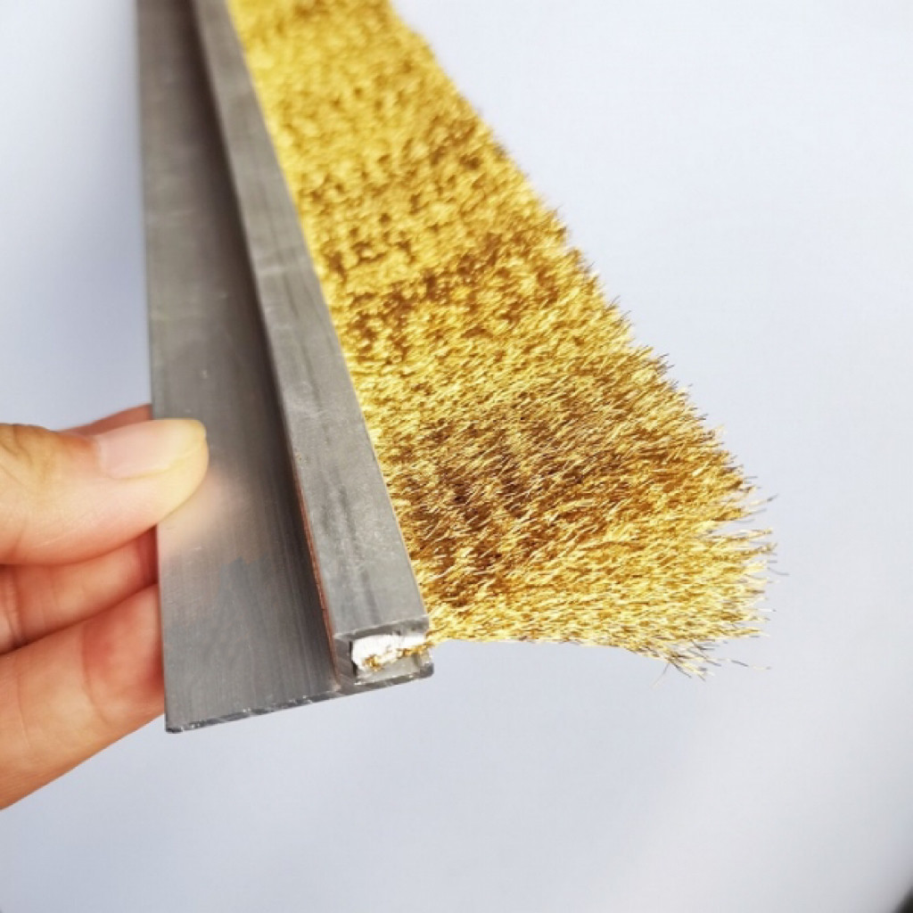 Brass Bristle Flexible Industrial Brush Strip 0.08mm ~0.6mm