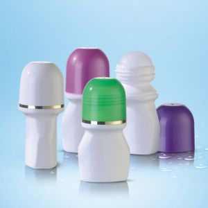 High Output PP Blue Deodorant Roll On Plastic Bottle Perfume Container With