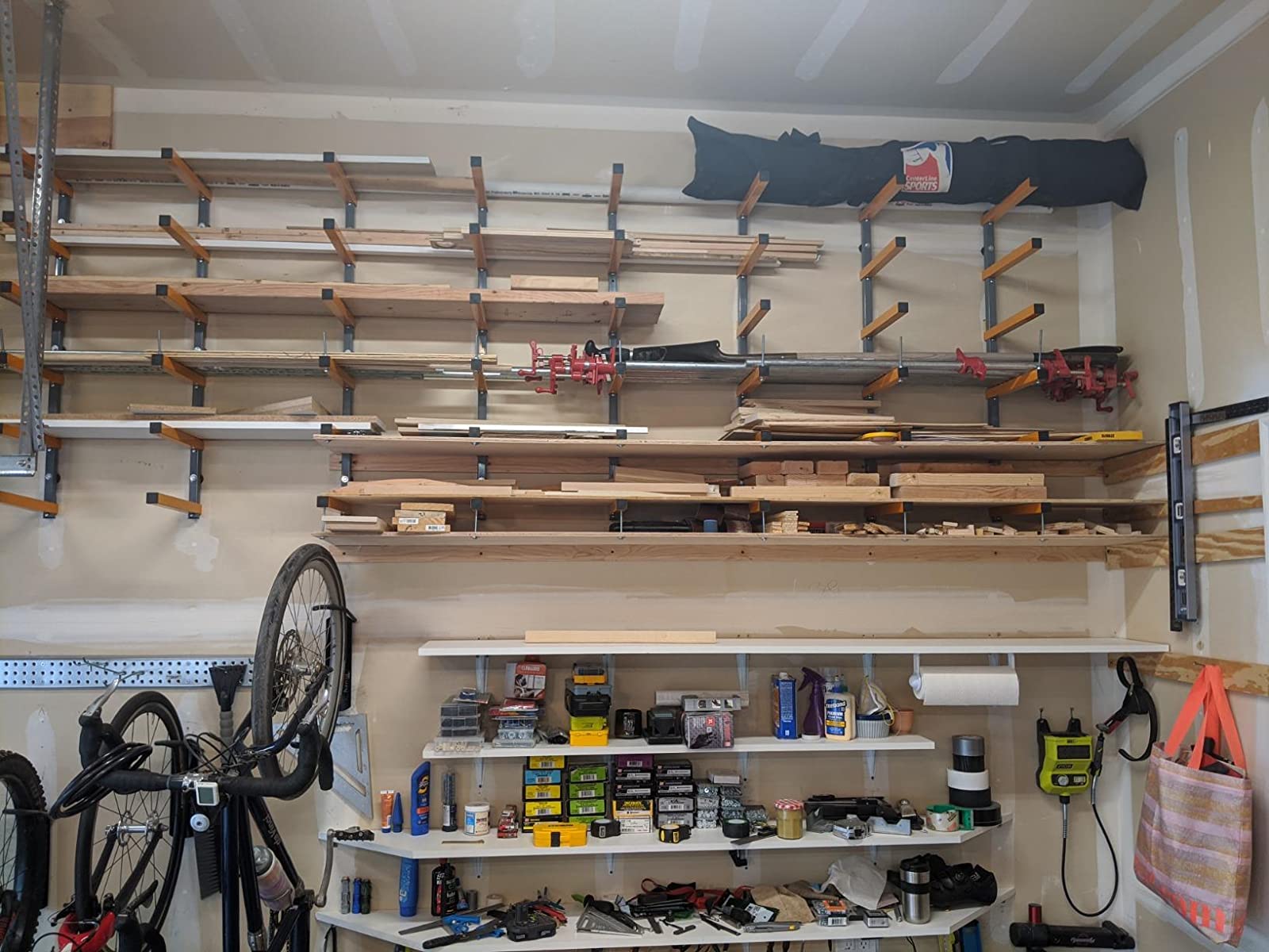 Lumber Storage Metal Rack Wood Rack Organizer Five Layers Detachable