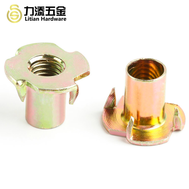 DIN1624 Wood Insert Lock Nut , M8 Tee Nuts For Wood Grade 12.9