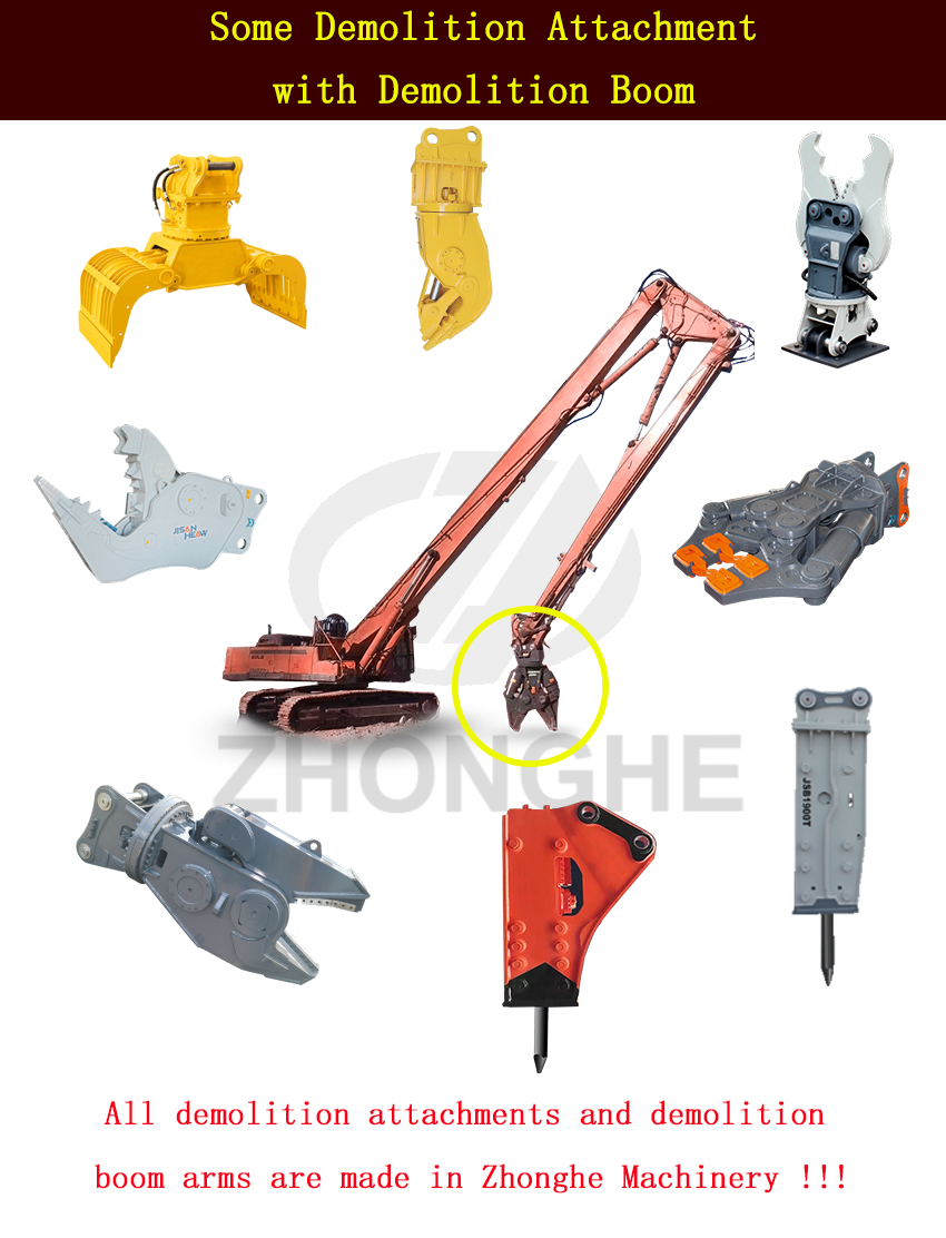 Hydraulic Demolition Boom Heavy Duty Demolition Arm for PC300 CAT336
