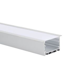 High 35mm Recessed LED Aluminum Profile  PMMA PC With UGR Diffuser