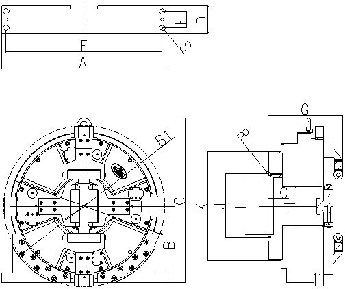 130rpm Pneumatic Stainless Steel Chuck CNC Router Rotary Axis