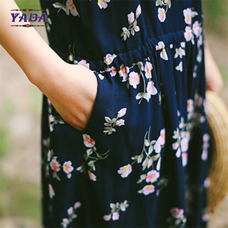 Fashion casual one piece women floral dress party dresses for girls of 18 years old