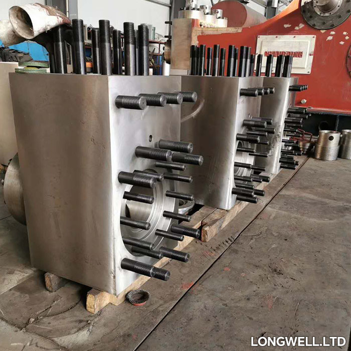 Drill Rig 3NB-1600HL Triplex Mud Pump Module Discharge Suction High Flow Rate