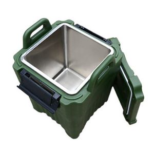 Military 40L Insulated Soup Carrier Stackable Square With SS Inside