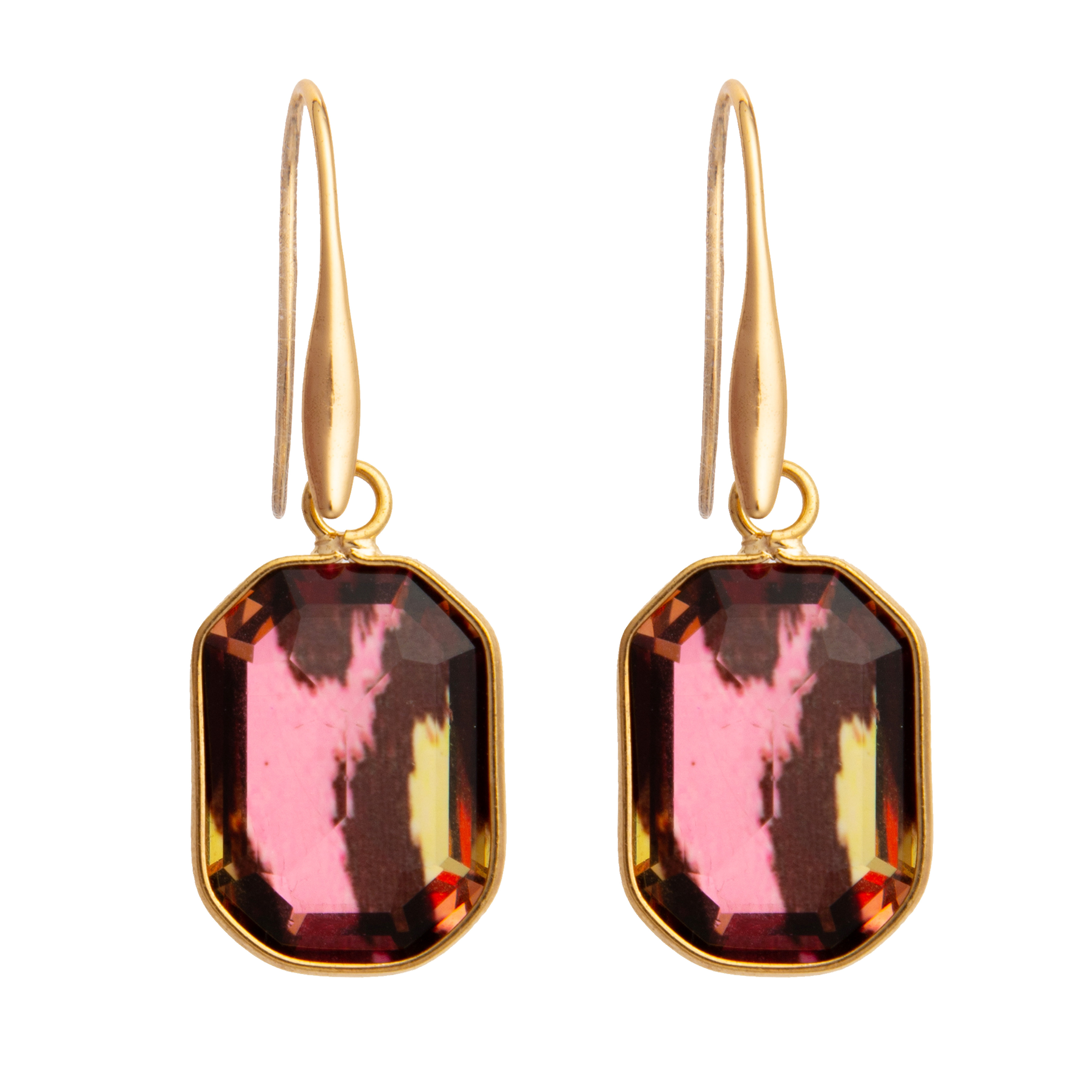2022 Fashion Gold-Plated Hook Dangle Drop Geometric Earrings for Women's Jewelry